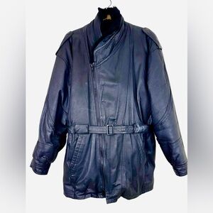 MARTINELLI GENUINE LEATHER JACKET IN BLACK